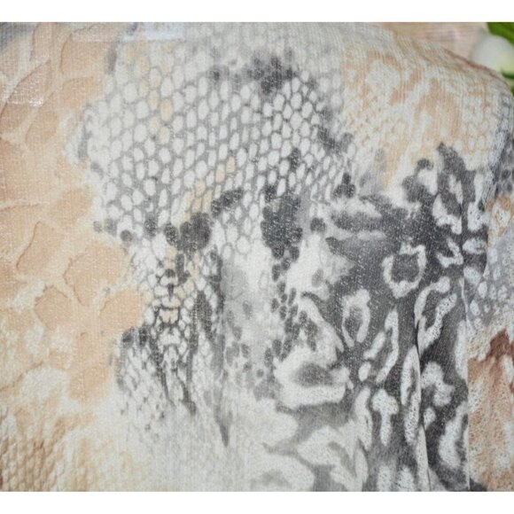 Alfred Dunner Ladies Sheer Lightweight Open Cardigan Size M Mixed Animal Prints - Picture 8 of 12